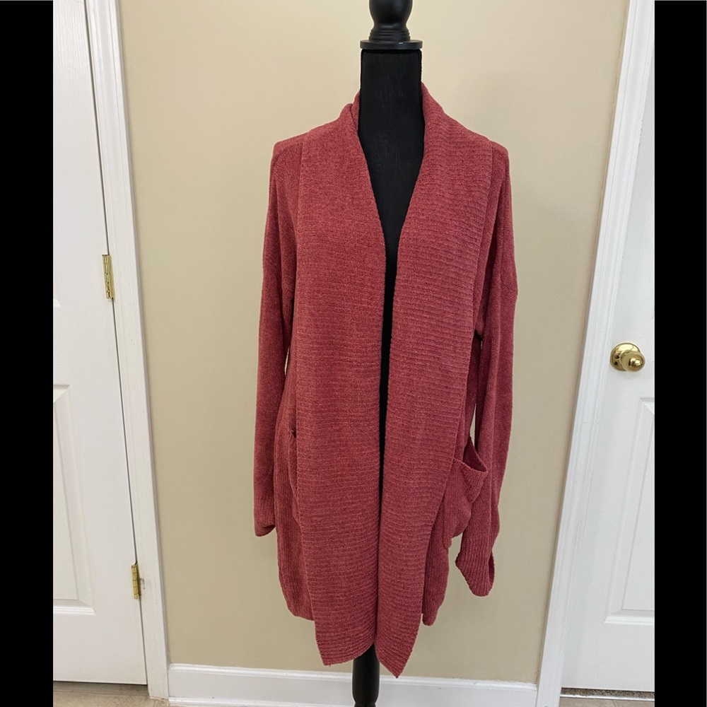 Barefoot Dreams NWOT cozy chic lite dusty rose long sleeve cardigan